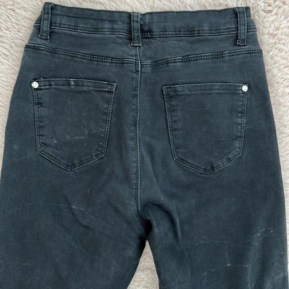 Missguided Black Sinner High Waisted Authentic Ripped Skinny Jeans - Picture 5 of 5